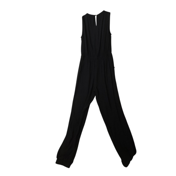 Twelfth Street Cynthia Black Detailed In V Neck Line Jumpsuit Size M - Picture 10 of 11
